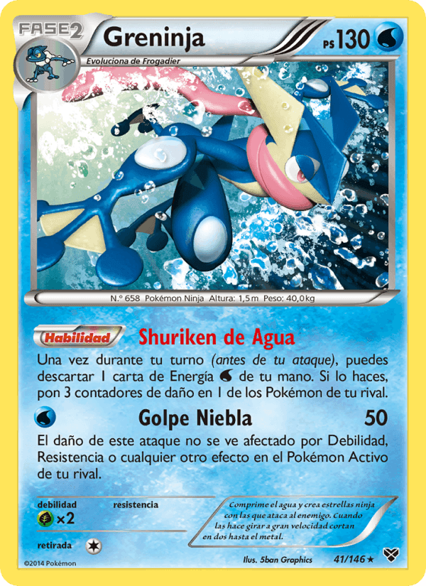 Greninja, carta 41 de XY