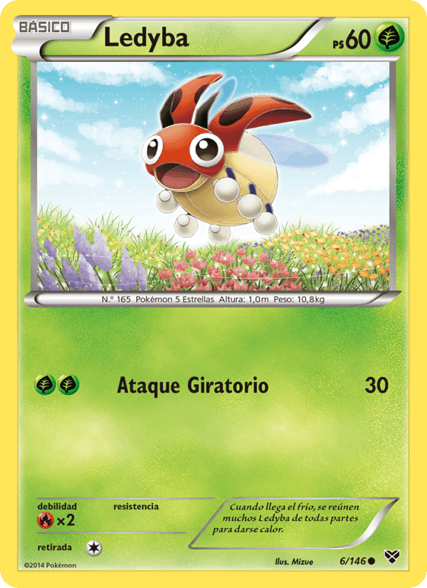 Ledyba, carta 6 de XY