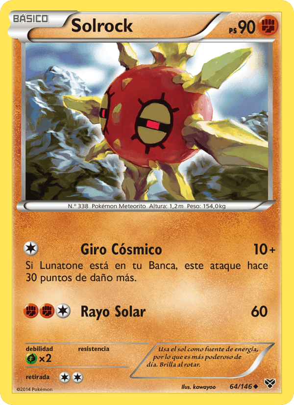 Solrock, carta 64 di XY