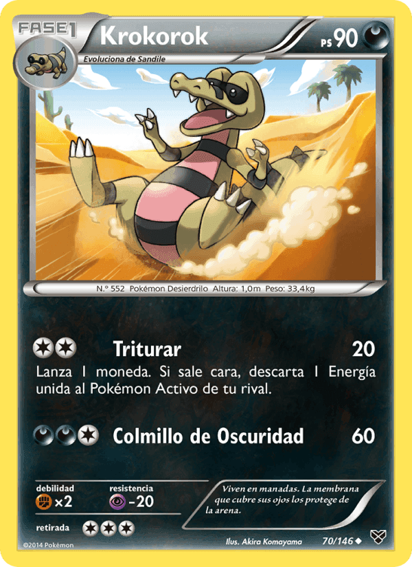 Krokorok, carta 70 di XY