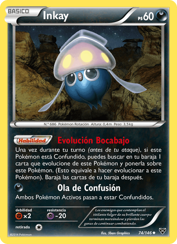 Inkay, carta 74 de XY