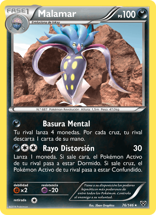 Malamar, card 76 from XY