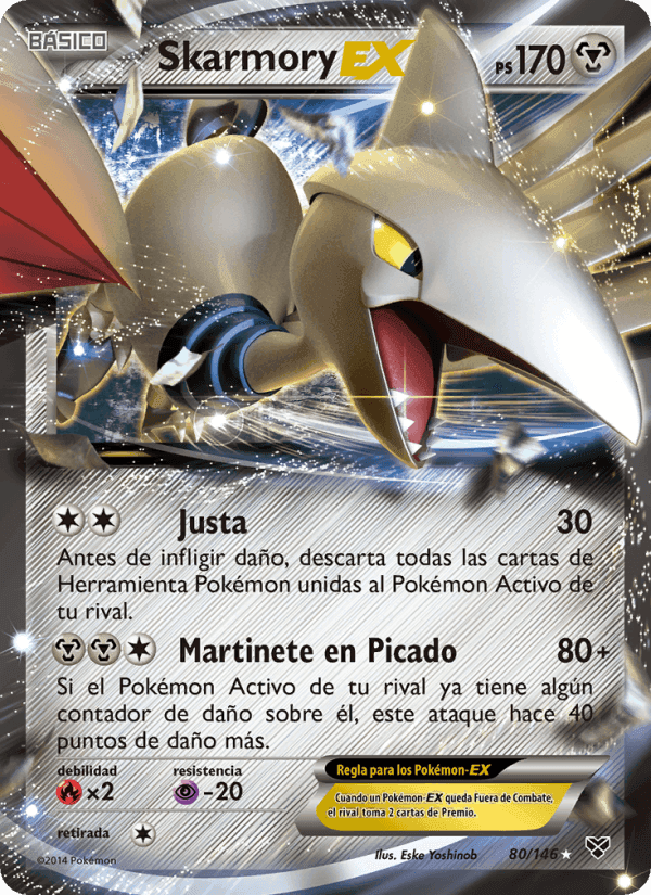 Skarmory EX, carta 80 di XY