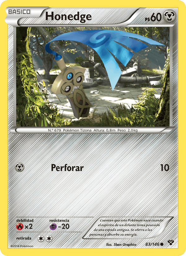 Honedge, card 83 from XY
