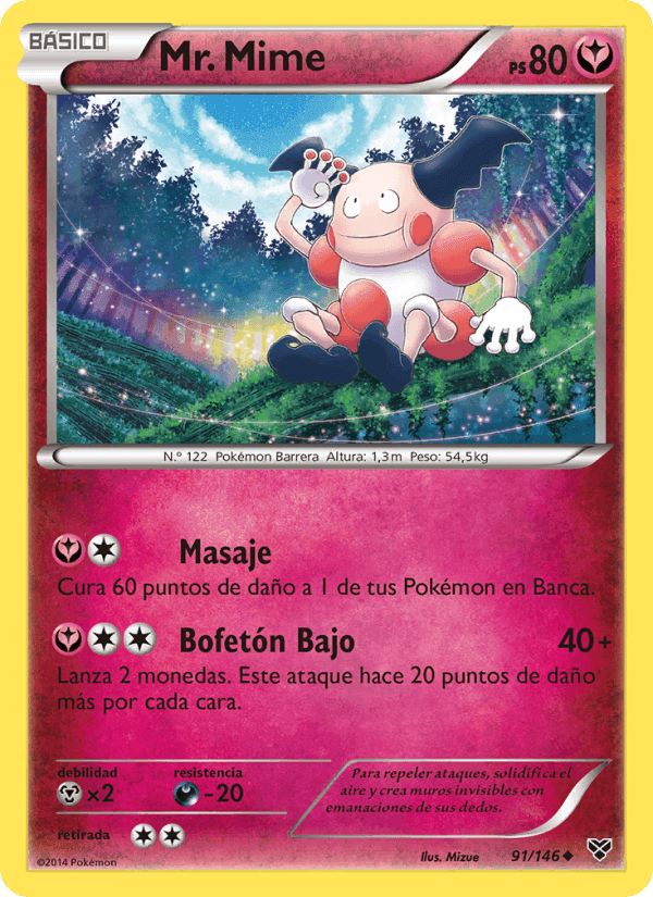 Mr. Mime, carta 91 de XY