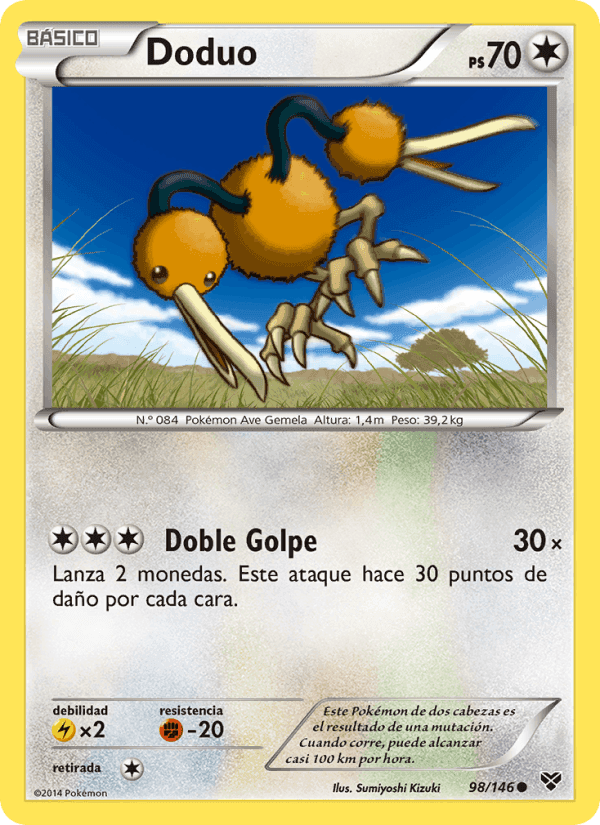 Doduo, carta 98 de XY
