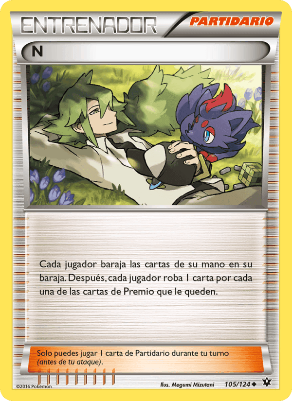N, carta 105 de Destinos Enfrentados