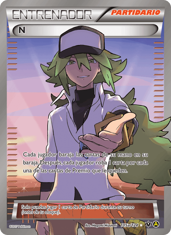 N, card 105a from Destinos Enfrentados