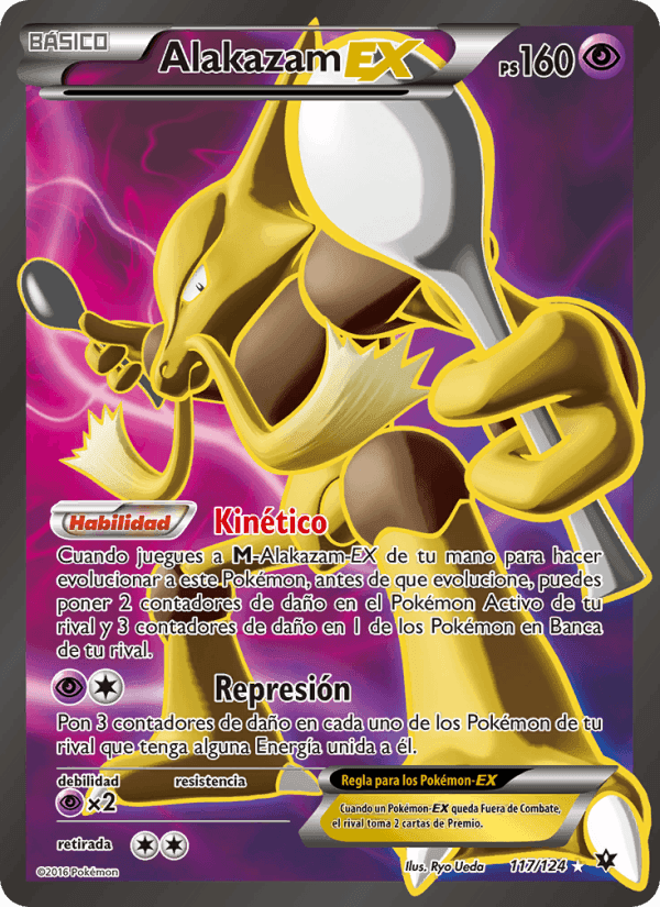 Alakazam EX, carta 117 de Destinos Enfrentados