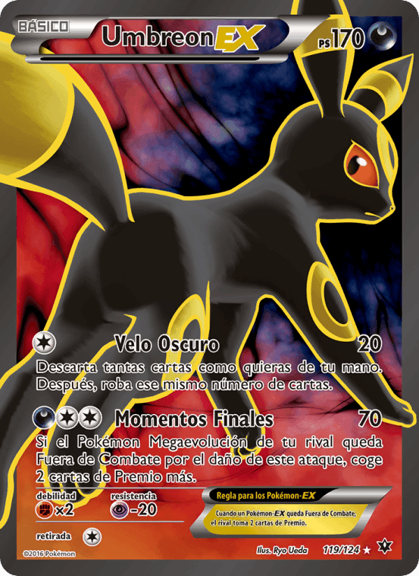 Umbreon EX, card 119 from Destinos Enfrentados