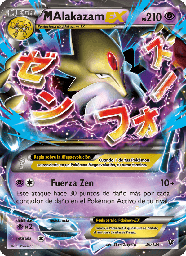 M-Alakazam EX, carte 26 de Destinos Enfrentados