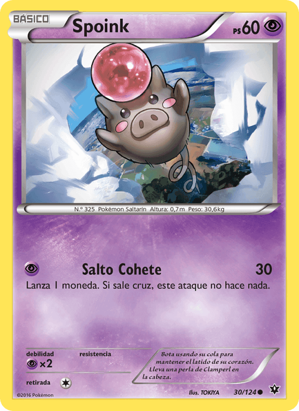 Spoink, carta 30 de Destinos Enfrentados