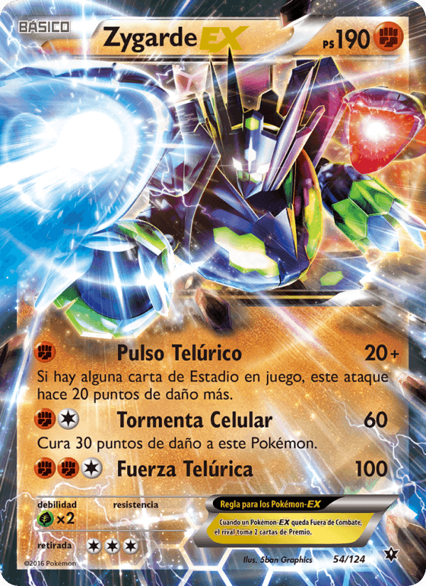 Zygarde EX, carta 54 de Destinos Enfrentados