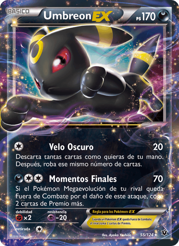 Umbreon EX, carta 55 di Destinos Enfrentados