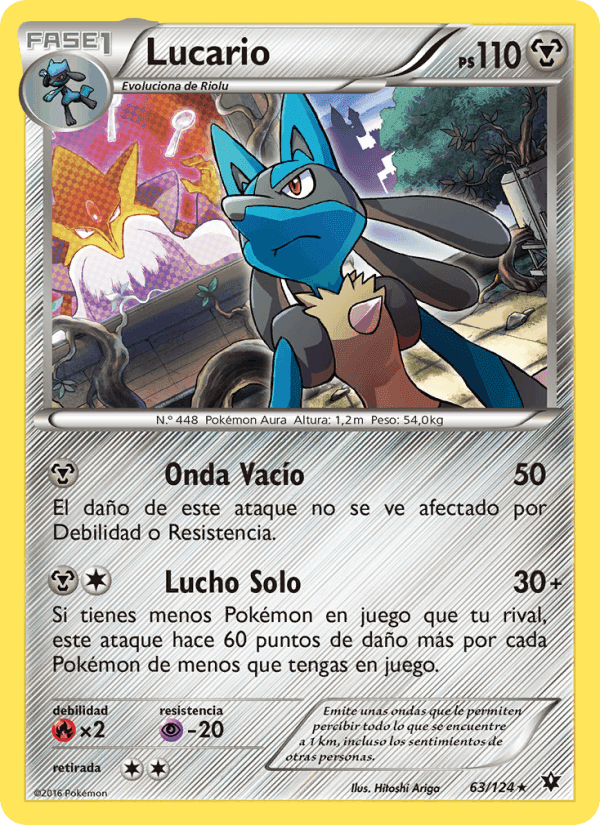 Lucario, carta 63 de Destinos Enfrentados