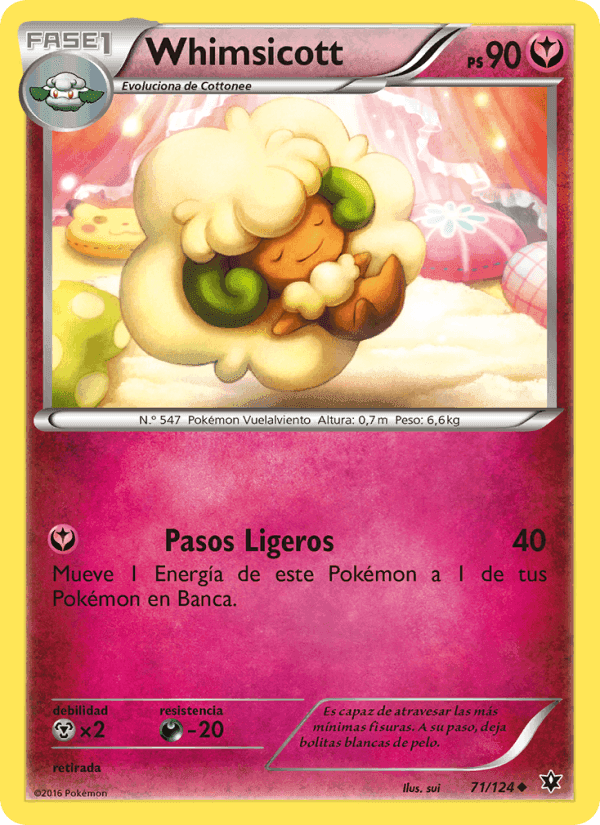 Whimsicott, card 71 from Destinos Enfrentados