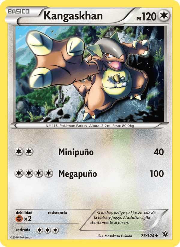 Kangaskhan, carta 75 de Destinos Enfrentados