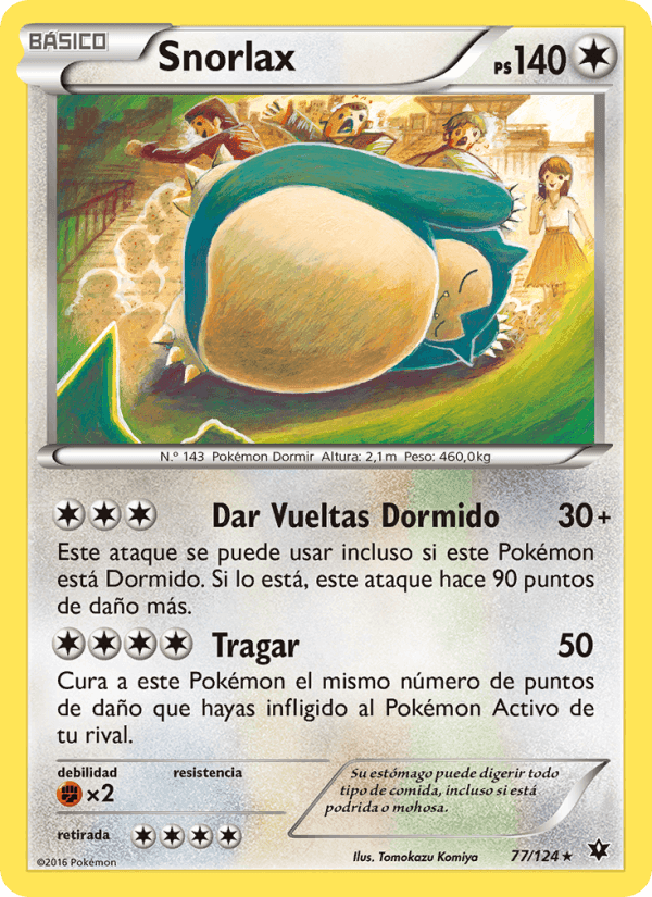 Snorlax, carta 77 de Destinos Enfrentados