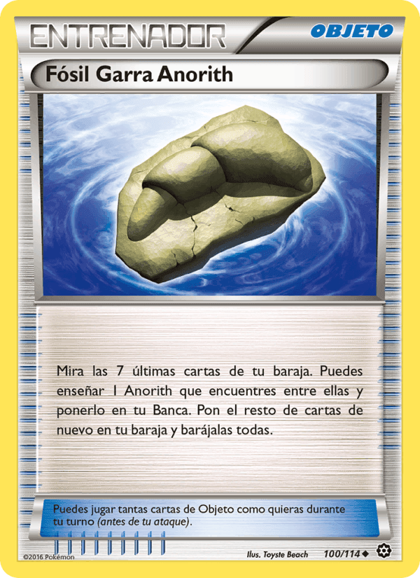 Fósil Garra Anorith, carta 100 de Asedio de Vapor