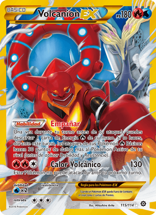 Volcanion EX, carta 115 de Asedio de Vapor
