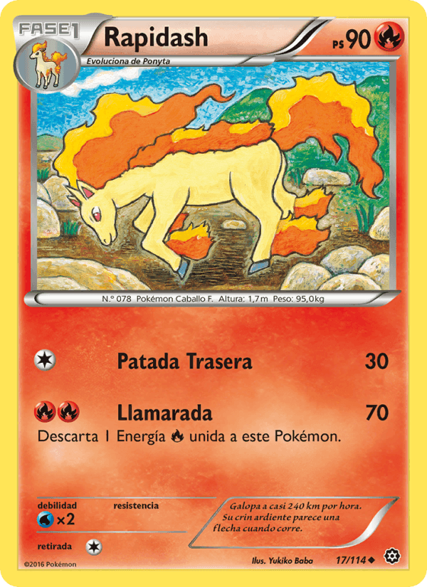 Rapidash, carte 17 de Asedio de Vapor