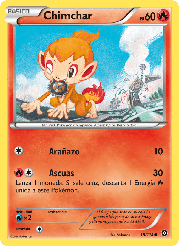 Chimchar, card 18 from Asedio de Vapor