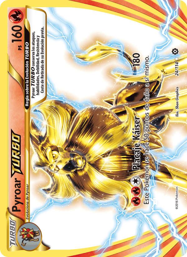 Pyroar TURBO, carte 24 de Asedio de Vapor