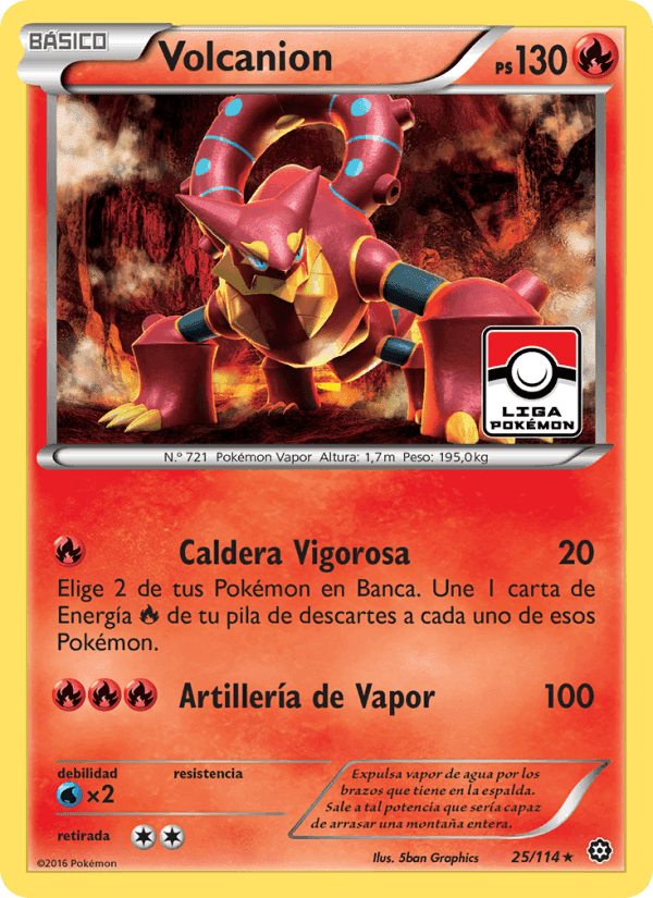 Volcanion, carta 25 de Asedio de Vapor