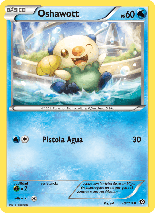 Oshawott, carta 30 de Asedio de Vapor