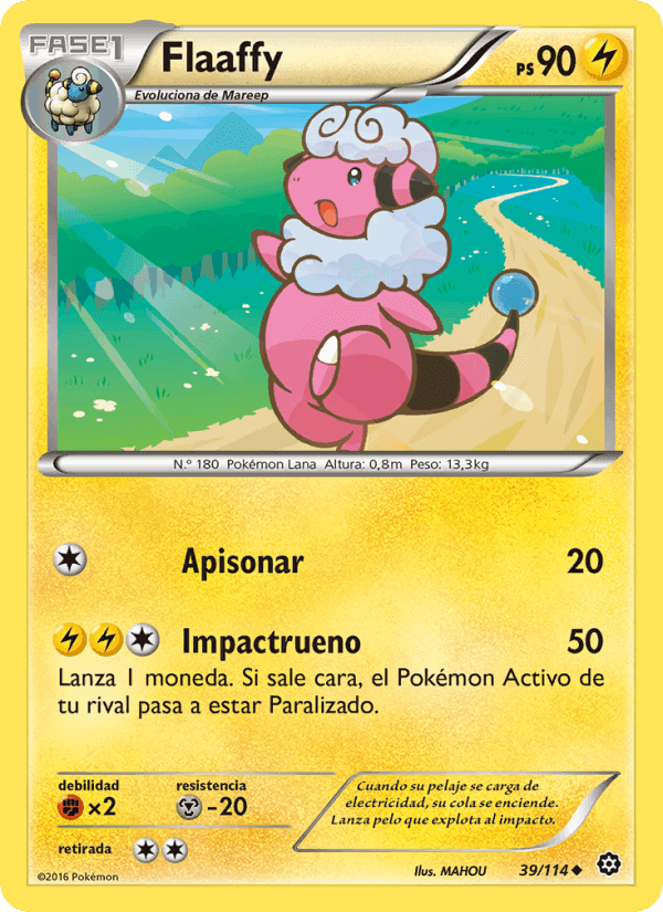Flaaffy, carta 39 de Asedio de Vapor