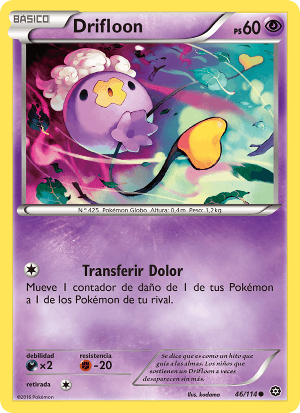 Drifloon, card 46 from Asedio de Vapor