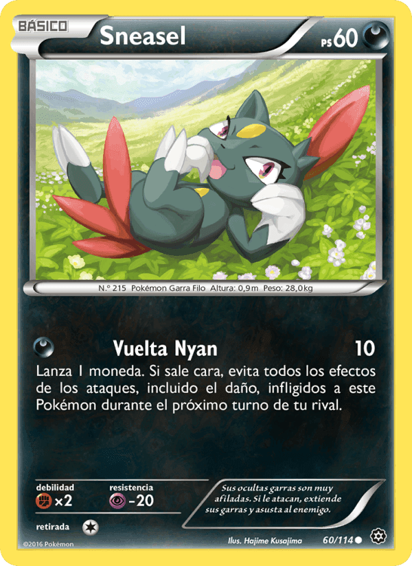 Sneasel, card 60 from Asedio de Vapor