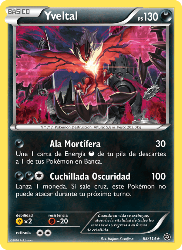 Yveltal, carta 65 di Asedio de Vapor