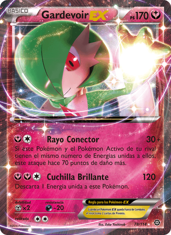 Gardevoir EX, carta 78 di Asedio de Vapor