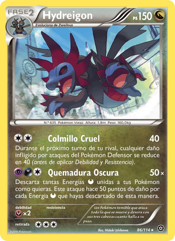 Hydreigon, card 86 from Asedio de Vapor