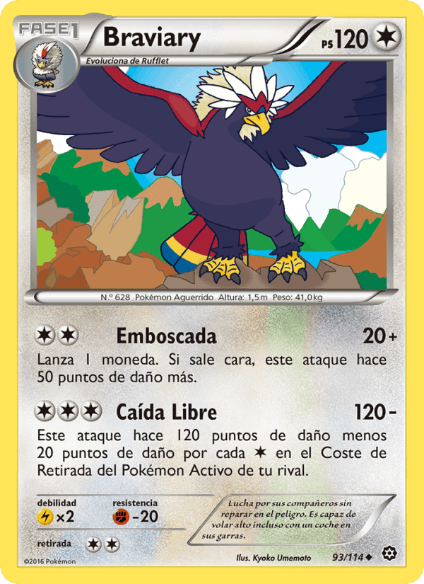Braviary, carta 93 de Asedio de Vapor