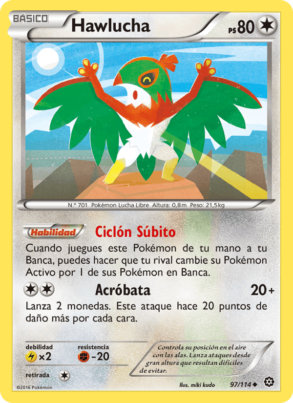 Hawlucha, card 97 from Asedio de Vapor
