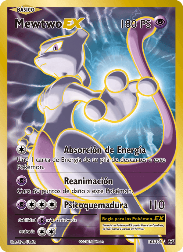 Mewtwo EX, card 103 from Evoluciones
