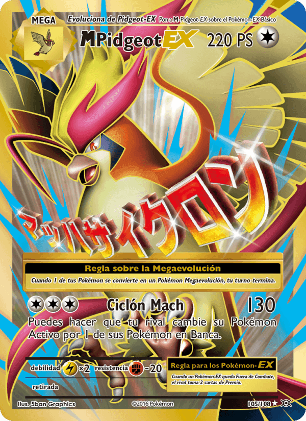 M-Pidgeot EX, carta 105 de Evoluciones