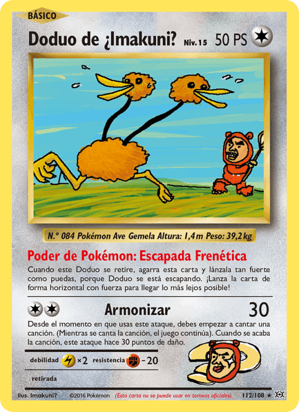 Doduo de ¿Imakuni?, card 112 from Evoluciones