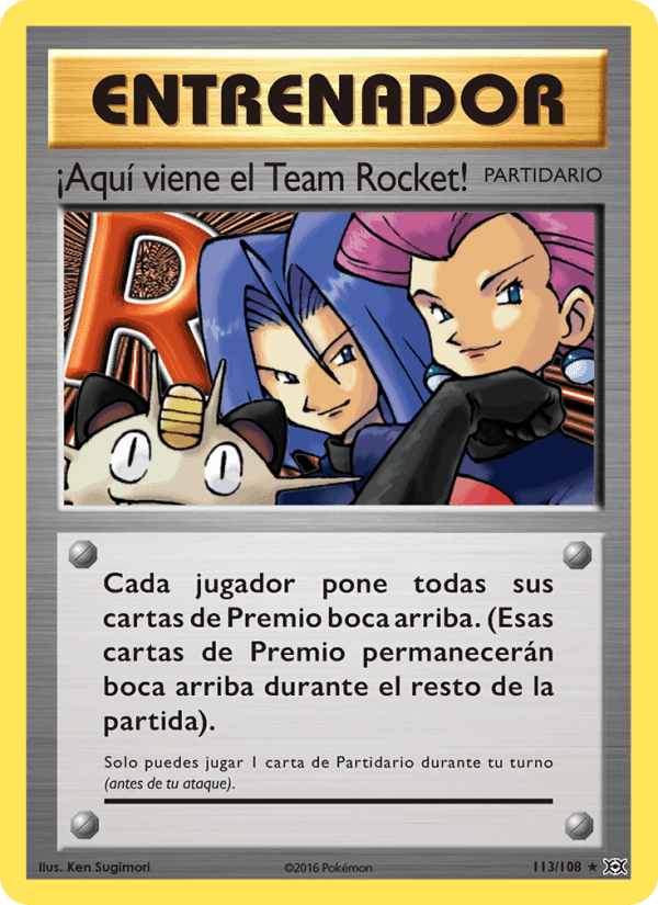 ¡Aquí viene el Team Rocket!, carta 113 de Evoluciones