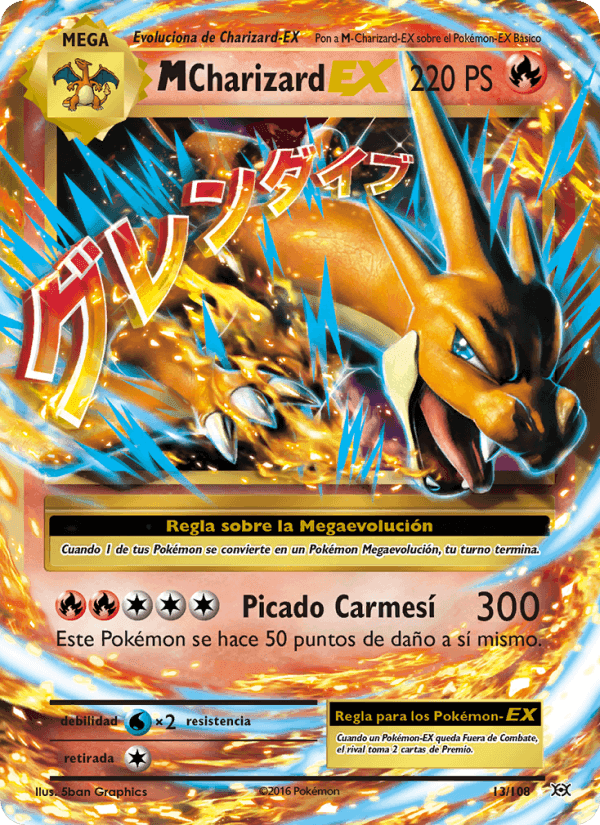 M-Charizard EX, carta 13 de Evoluciones