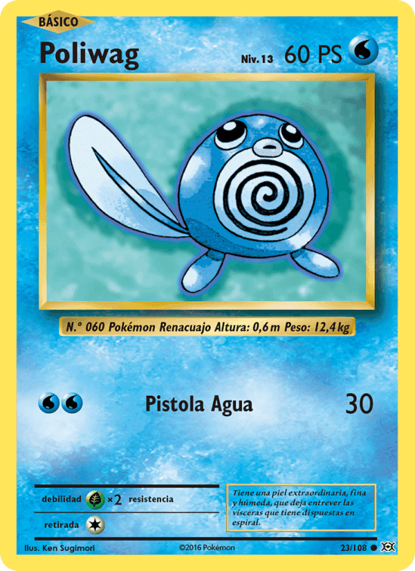 Poliwag, carta 23 de Evoluciones