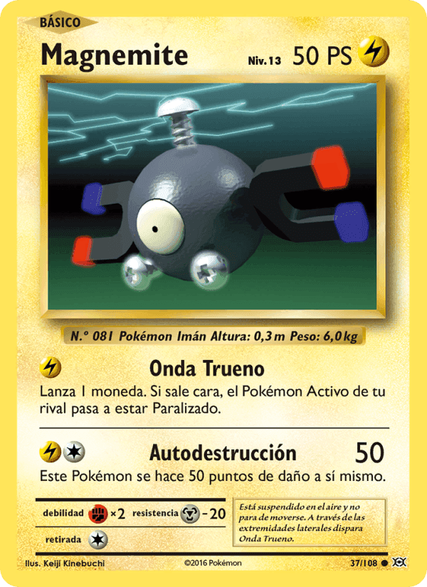 Magnemite, carta 37 de Evoluciones
