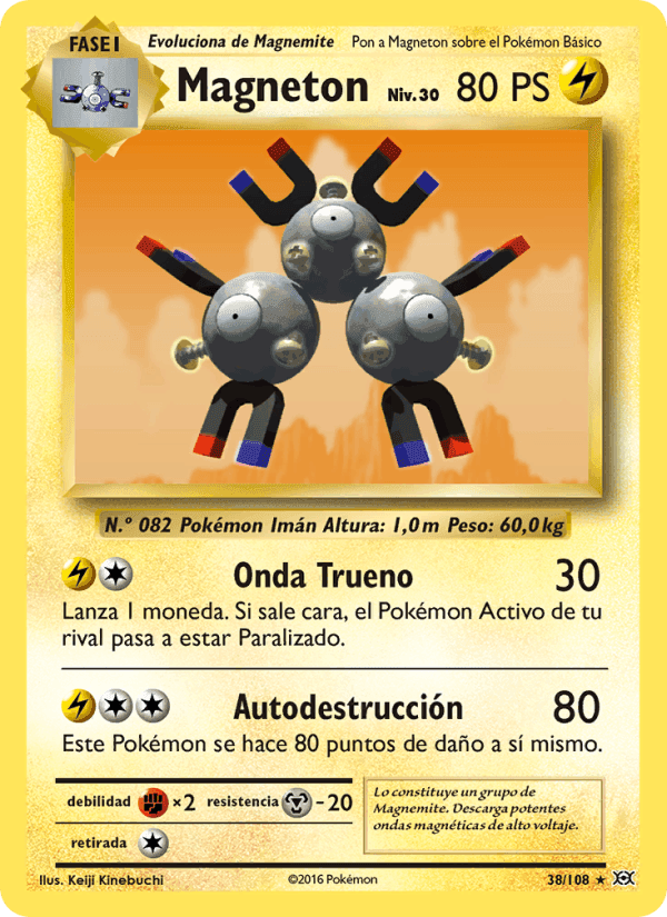 Magneton, card 38 from Evoluciones