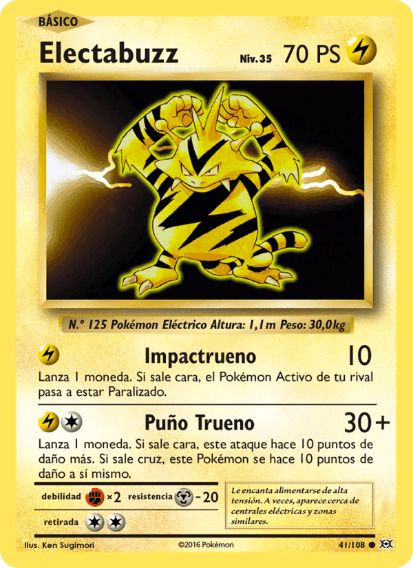 Electabuzz, carte 41 de Evoluciones