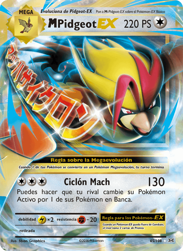 M-Pidgeot EX, carta 65 de Evoluciones