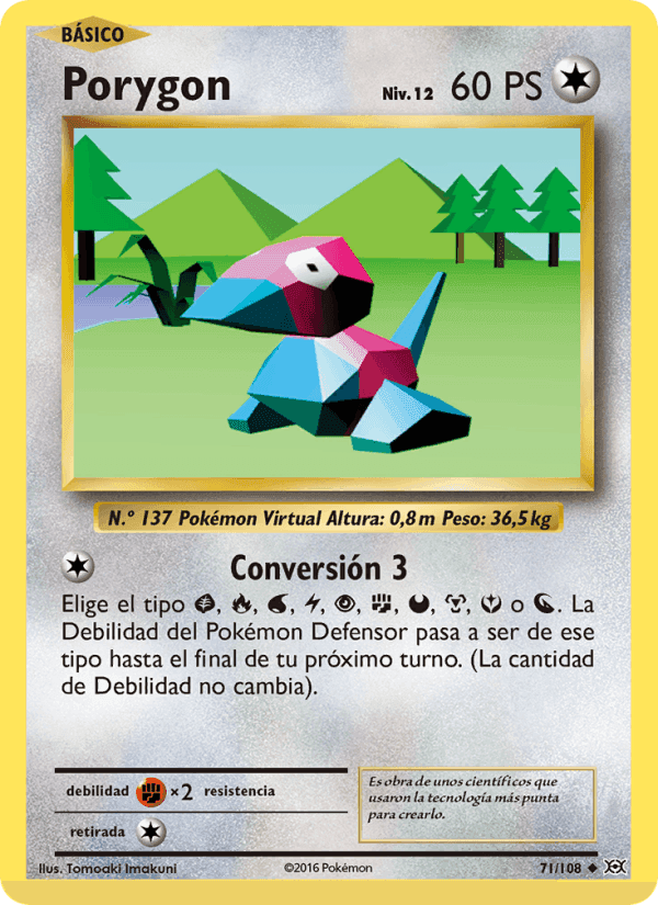 Porygon, carte 71 de Evoluciones