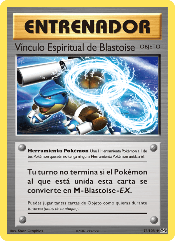 Vínculo Espiritual de Blastoise, carta 73 de Evoluciones