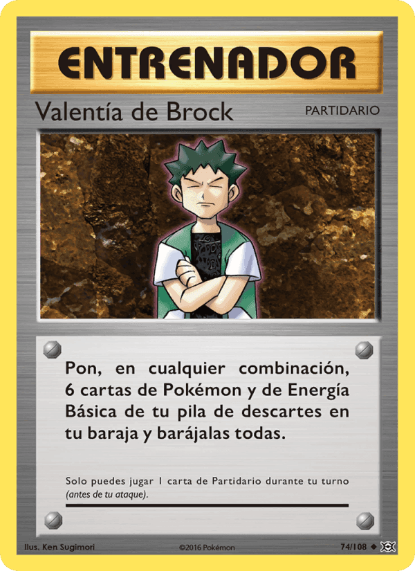 Valentía de Brock, carta 74 de Evoluciones